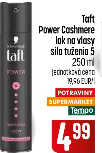Taft Power Cashmere lak na vlasy, sila tuženia 5