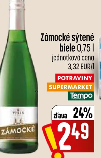 Zámocké sýtené víno biele