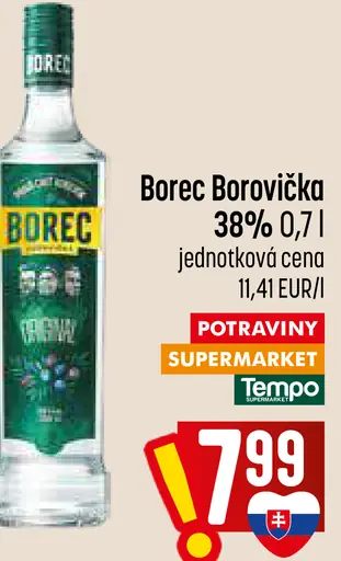 Borec borovička 38 %