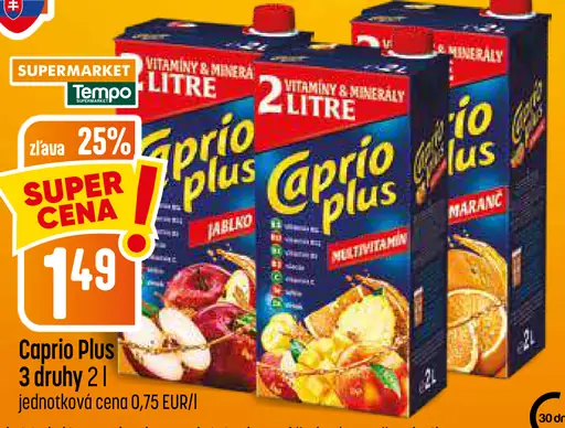 Caprio Plus rôzne druhy