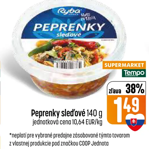 Ryba Peprenky sleďové