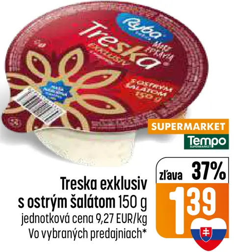Ryba Treska exkluziv s ostrým šalátom