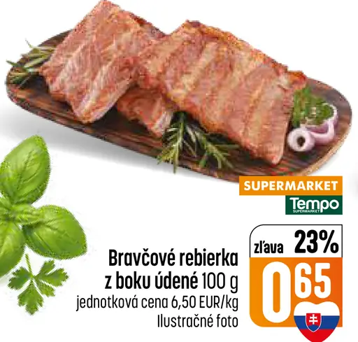 Tauris Bravčové rebrá z boku