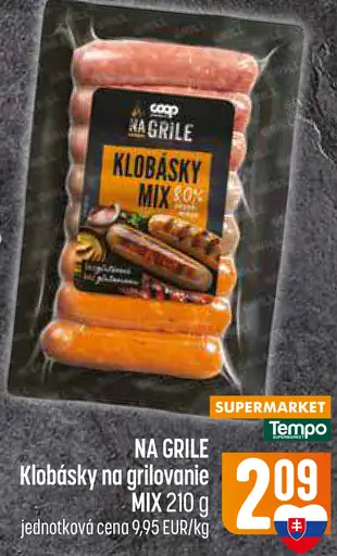 Na grile Klobásky na grilovanie MIX