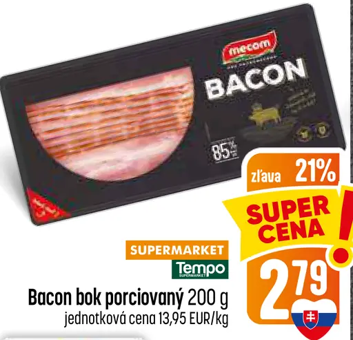 Mecom Bacon bok porciovaný
