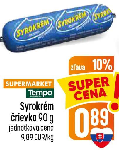 Syrokrem črievko