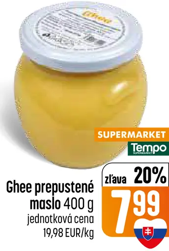 Ghee prepustené maslo
