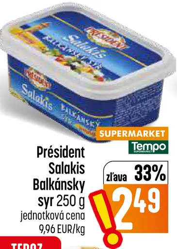 President Salakis Balkánsky syr