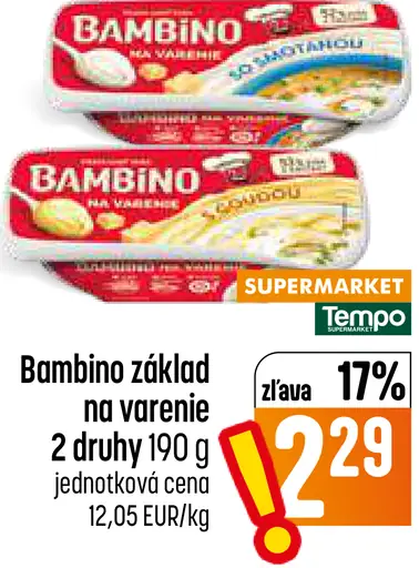 Bambino základ na varenie