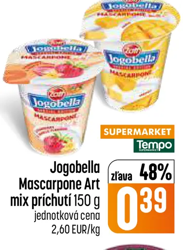 Jogobella Mascarpone Art mix príchutí