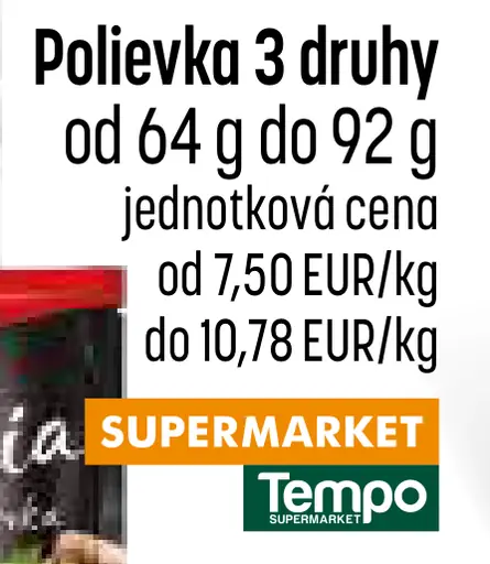 Kucharek polievky rôzne druhy
