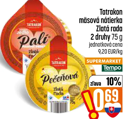 Tatrakon mäsová nátierka Zlatá rada