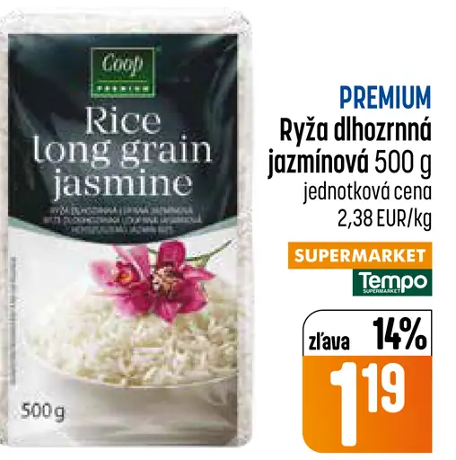 Premium Ryža dlhozrnná jazmínová