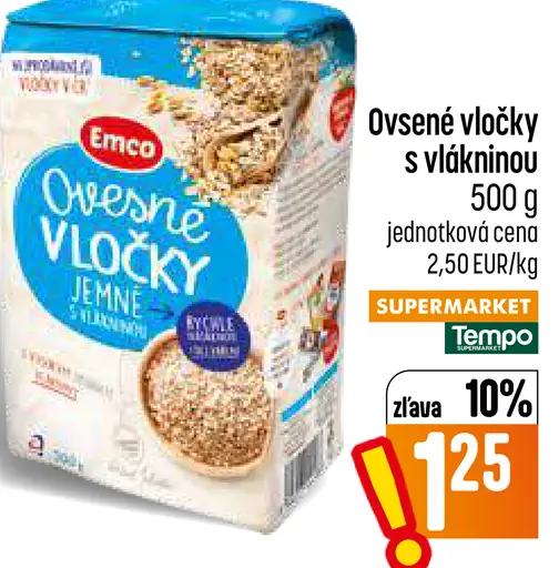 Emco ovsené vločky jemné s vlákninou