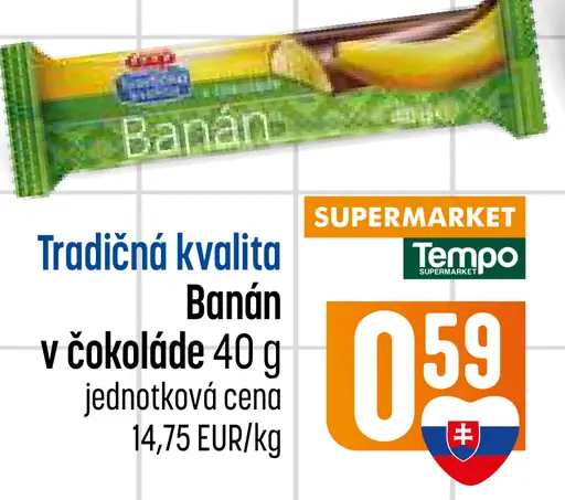 Banán v čokoláde