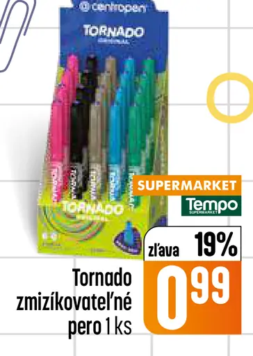 Centropen Tornado zmizíkovateľné pero
