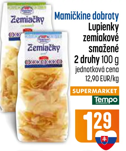 Mamičkine dobroty zemiakové lupienky 2 druhy