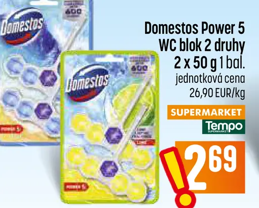 Domestos Power 5 WC blok