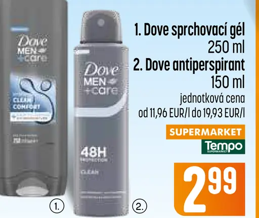 Dove Men+Care sprchovací gél