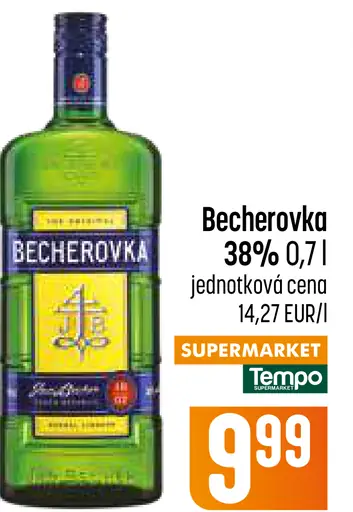 Becherovka Bylinný likér 38 %