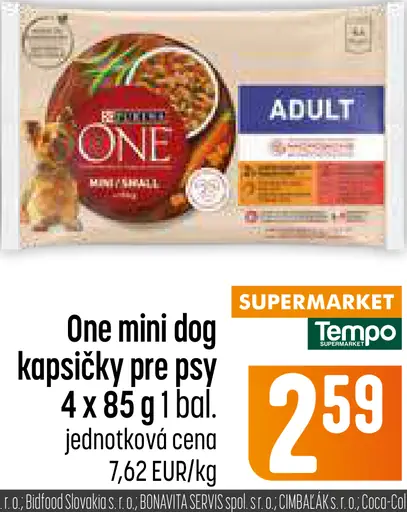 One Mini Dog kapsičky pre psy