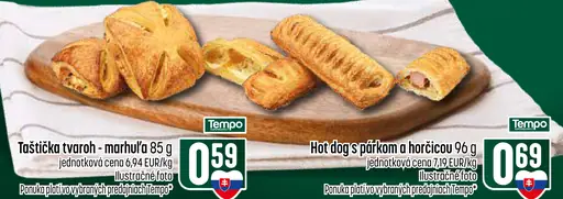 Taštička tvaroh-marhuľa