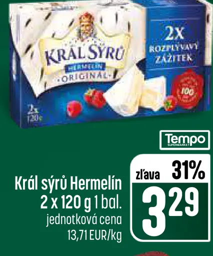 Král Sýrů Hermelín originál