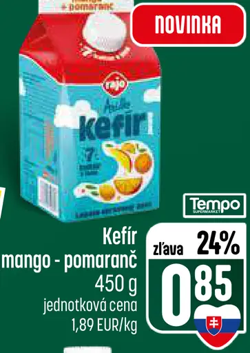 Kefír mango – pomaranč