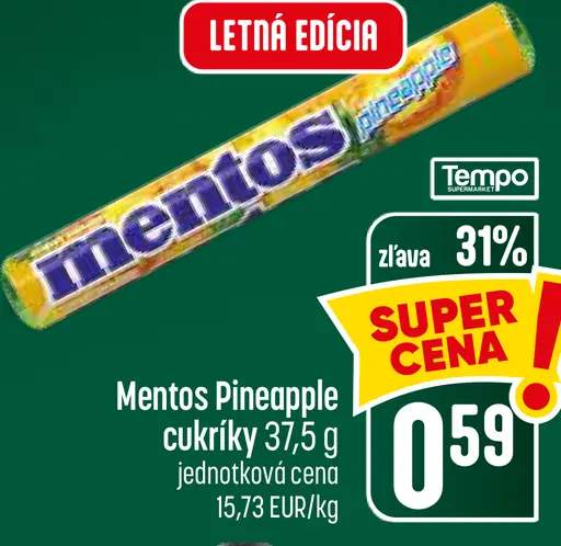 Mentos Pineapple cukríky
