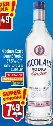 Nicolaus Extra jemná vodka 38%