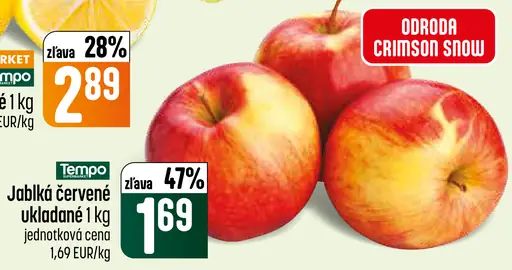 Červené jablká
