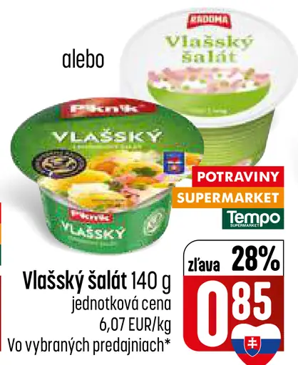Piknik Vlašský lahôdkový šalát