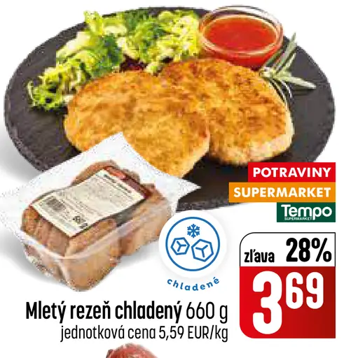 Mletý rezeň chladený