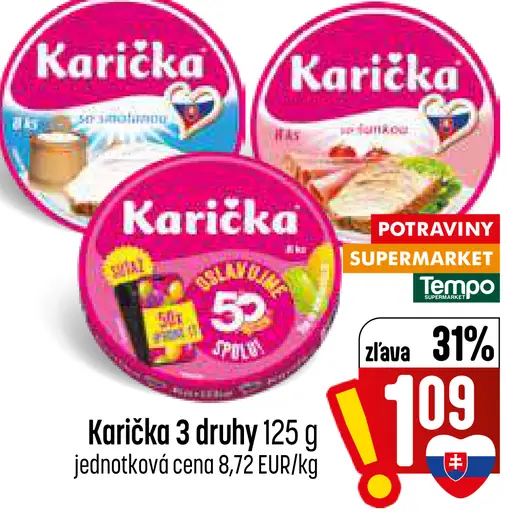 Karička – 3 druhy