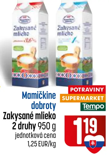 Mamičkine dobroty Zakysané mlieko