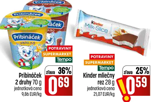 Kinder Mliečny rez