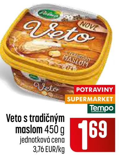Veto s tradičným maslom