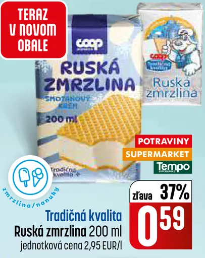 Coop Tradičná kvalita Ruská zmrzlina