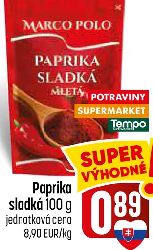 Marco Polo korenie paprika sladká