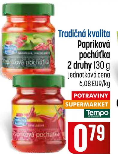 COOP Tradičná kvalita papriková pochúťka – 2 druhy