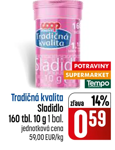 COOP Tradičná kvalita sladidlo