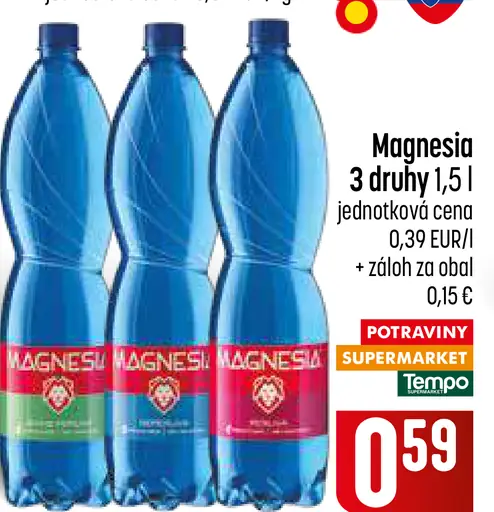 Magnesia 3 druhy