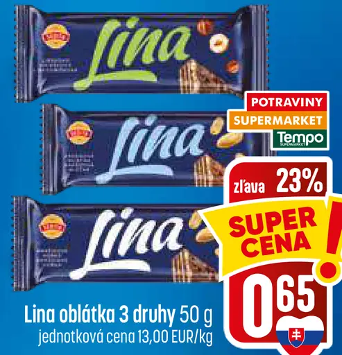 Lina oblátka 3 druhy