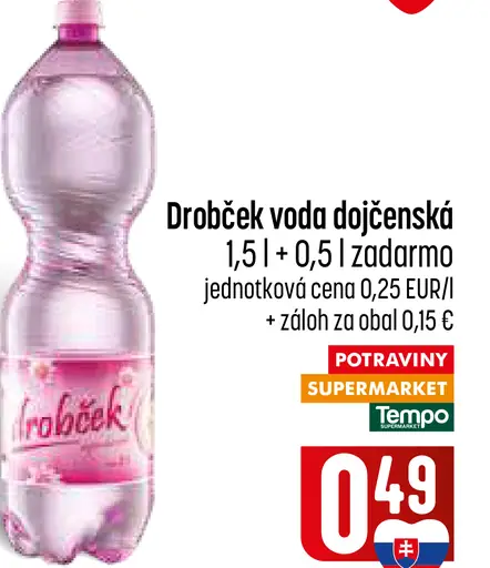 Drobček Dojčenská voda