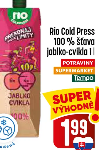Rio Cold Press 100% šťava jablko - cvikla