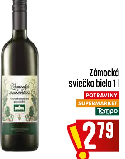 Zámocké sviečka biela