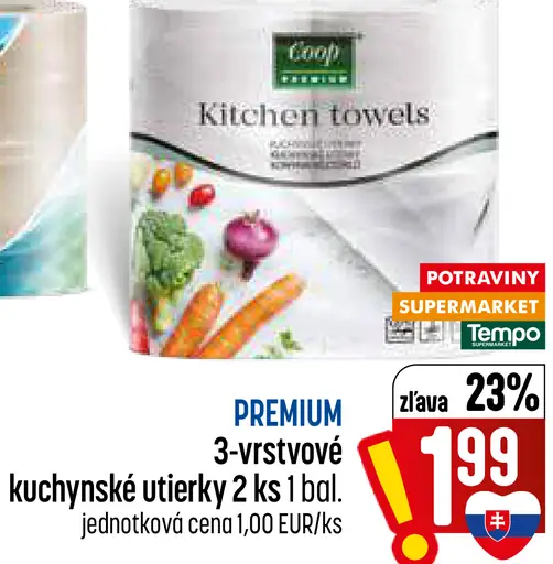 Coop Premium 3-vrstvové kuchynské utierky