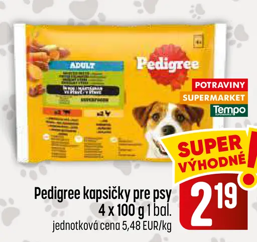 Pedigree kapsičky pre psy