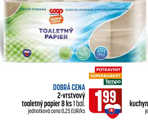 Coop toaletný papier 2-vrstvový XXL