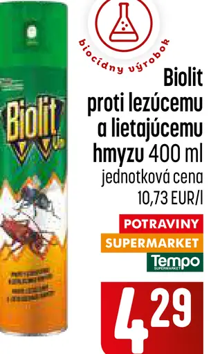 Biolit Sprej proti lietajúcemu a lezúcemu hmyzu